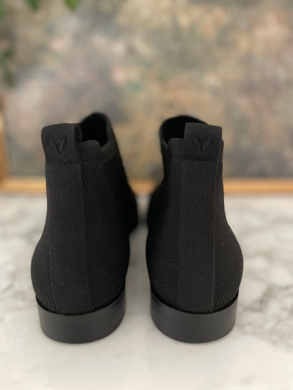 Vivaia Ryan Pro‎ Black Ankle Boots Water Repellent Chelsea Sz 9 Square Toe EU 40 - Picture 5 of 11
